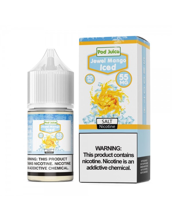 Pod Juice Jewel Mango Iced 30ml Nic Salt Vape Juic...