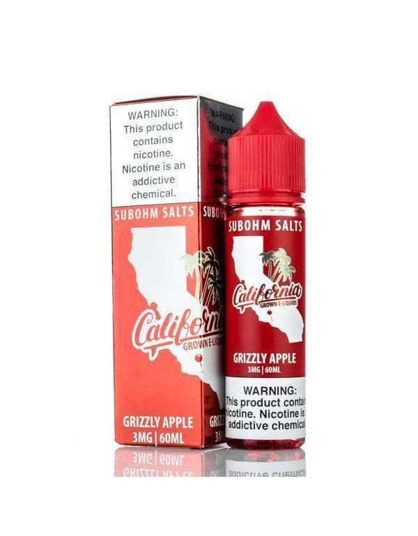 California Grown Grizzly Apple ICE 60ml Vape Juice