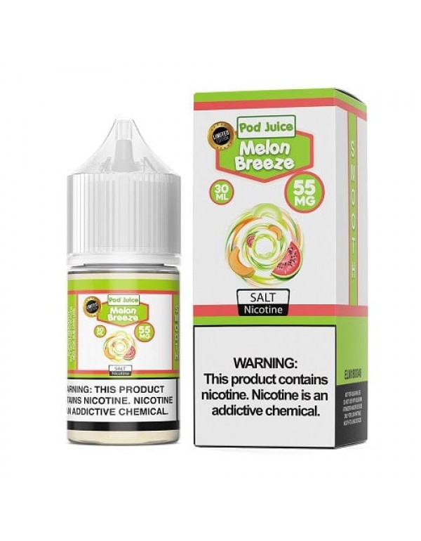 Pod Juice Melon Breeze 30ml Nic Salt Vape Juice