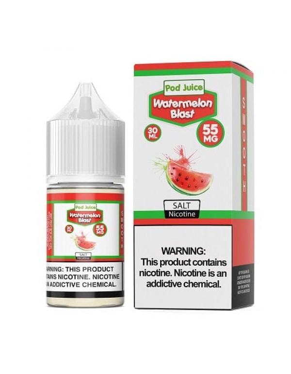 Pod Juice Watermelon Blast 30ml Nic Salt Vape Juic...