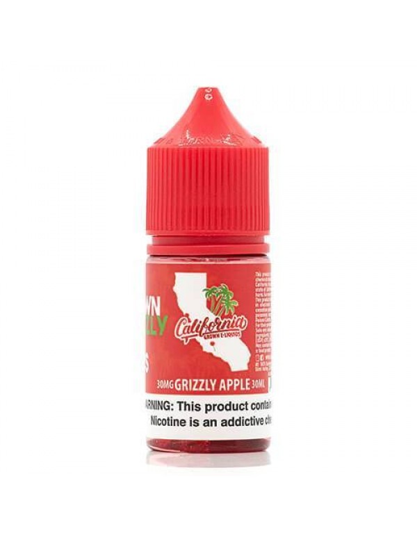 California Grown SALT Grizzly Apple 30ml Nic Salt ...