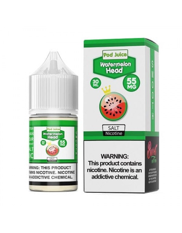 Pod Juice Watermelon Head 30ml Nic Salt Vape Juice