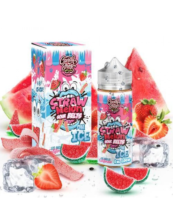 Candy Shop Straw Melon Sour Belts ICE 100ml Vape J...