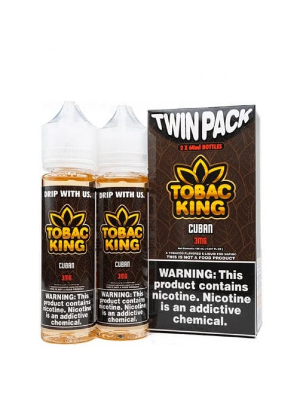 Tobac King Twin Pack Cuban 2x 60ml Vape Juice