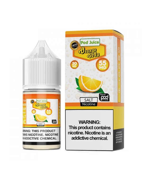 Pod Juice Orange Soda 30ml Nic Salt Vape Juice