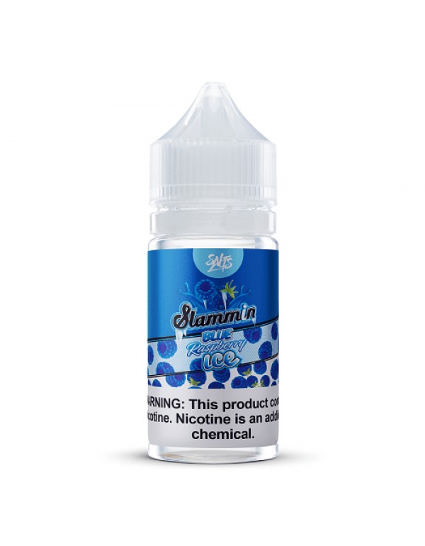 Blue Raspberry Ice 30ml Nic Salt Vape Juice - Slam...