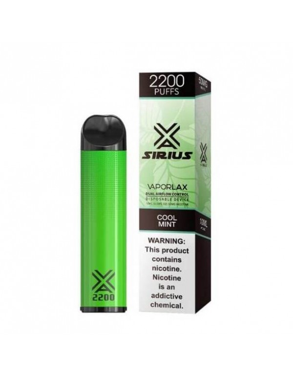 Vaporlax Sirius Disposable Vape - Cool Mint