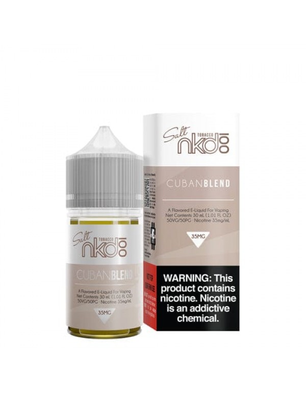 NKD 100 Salt Tobacco Cuban Blend 30ml Nic Salt Vap...