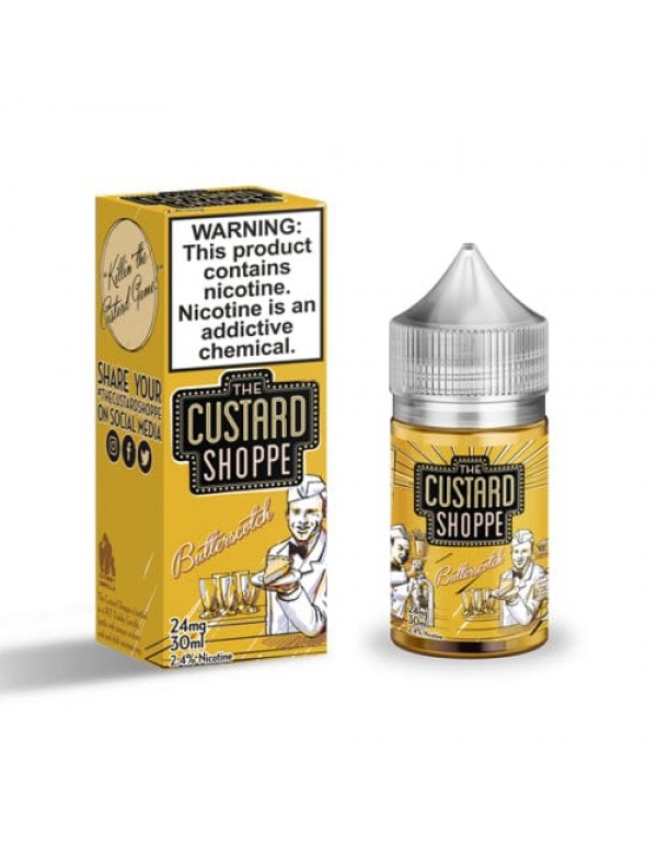 Custard Shoppe Salts Butterscotch 30ml Nic Salt Va...