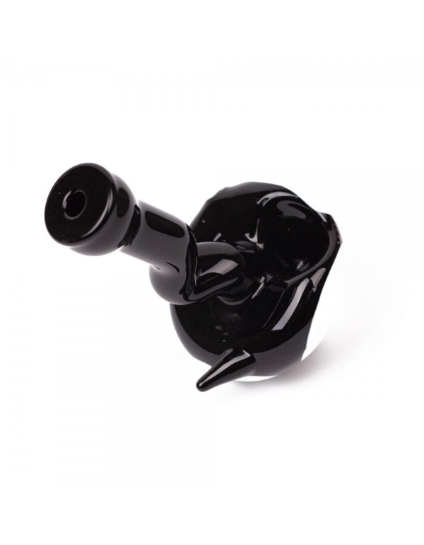 Glass Alien Hand Pipe w/ Wide Base