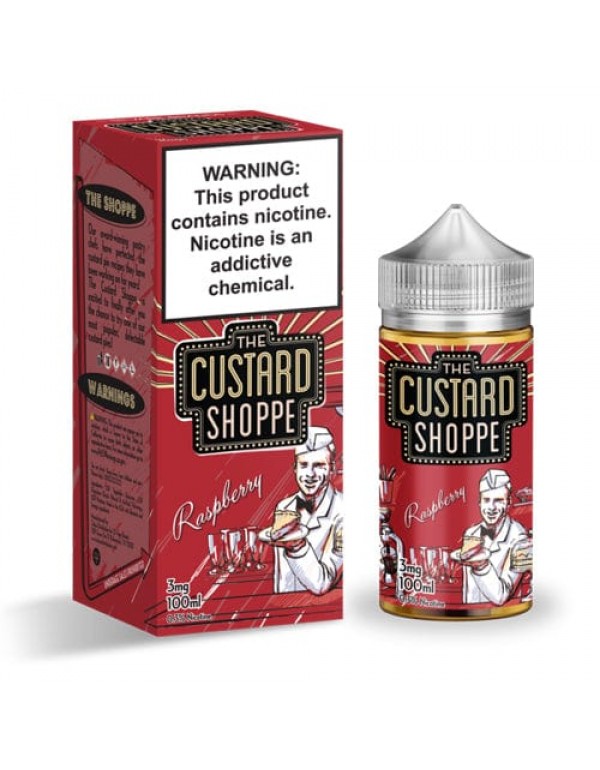 The Custard Shoppe Raspberry 100ml Vape Juice