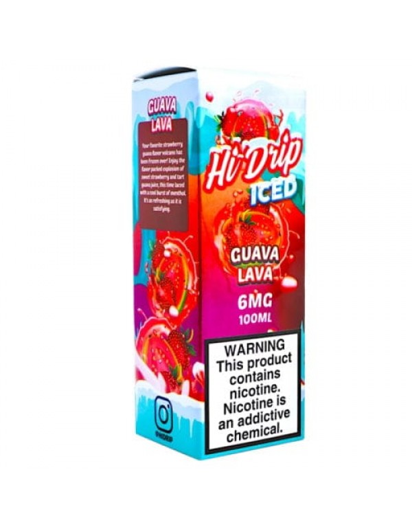 Hi-Drip Iced 100ml Guava Lava Vape Juice