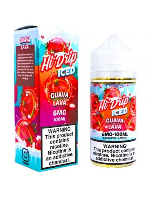 Hi-Drip Iced 100ml Guava Lava Vape Juice