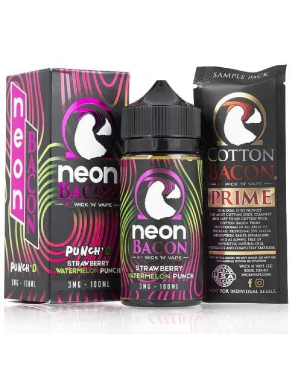 Punch'D Wick 'N' Vape 100ml Neon Bacon