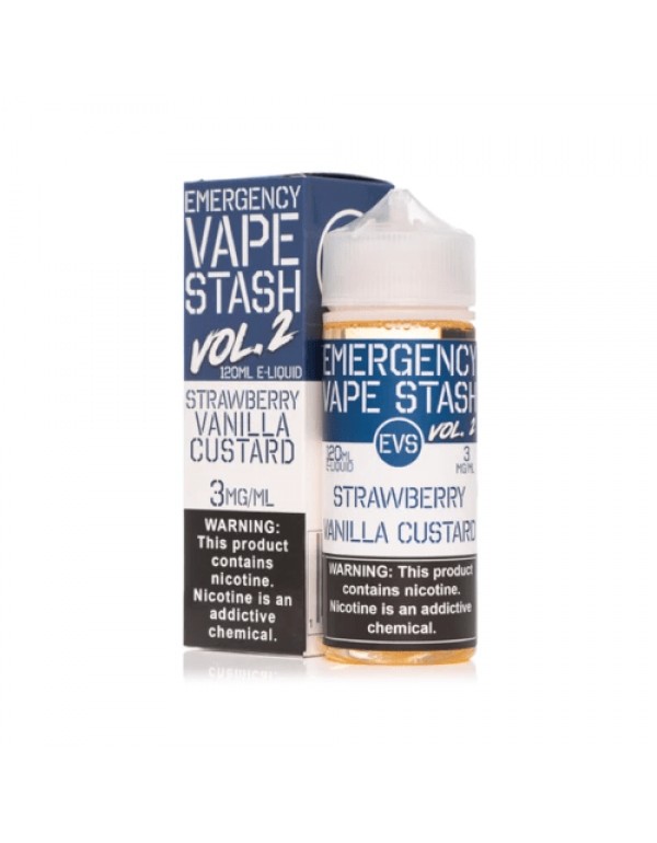 Strawberry Vanilla Custard 120ml Vape Juice - Emer...