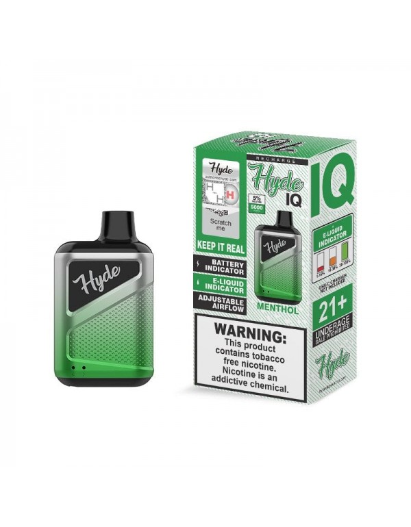 Hyde IQ Recharge Disposable Vape (5%, 5000 Puffs) ...