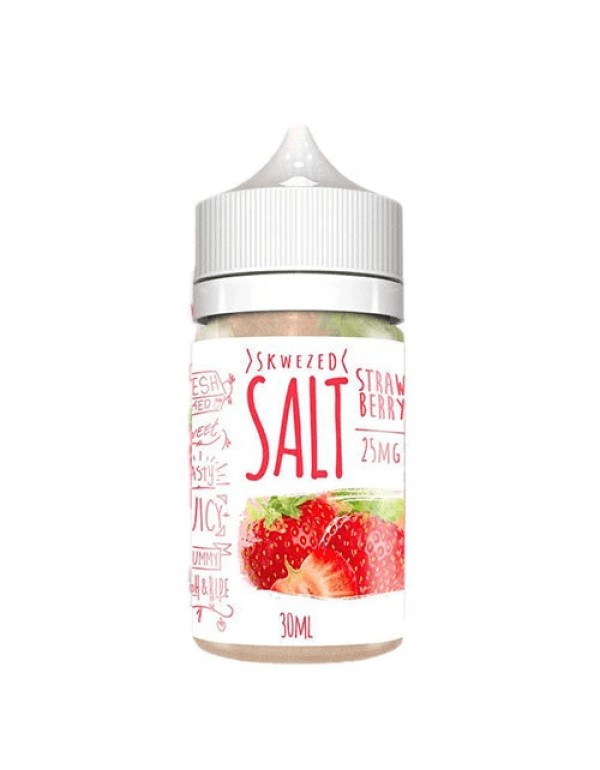 Strawberry 30ml Nic Salt Vape Juice - Skwezed