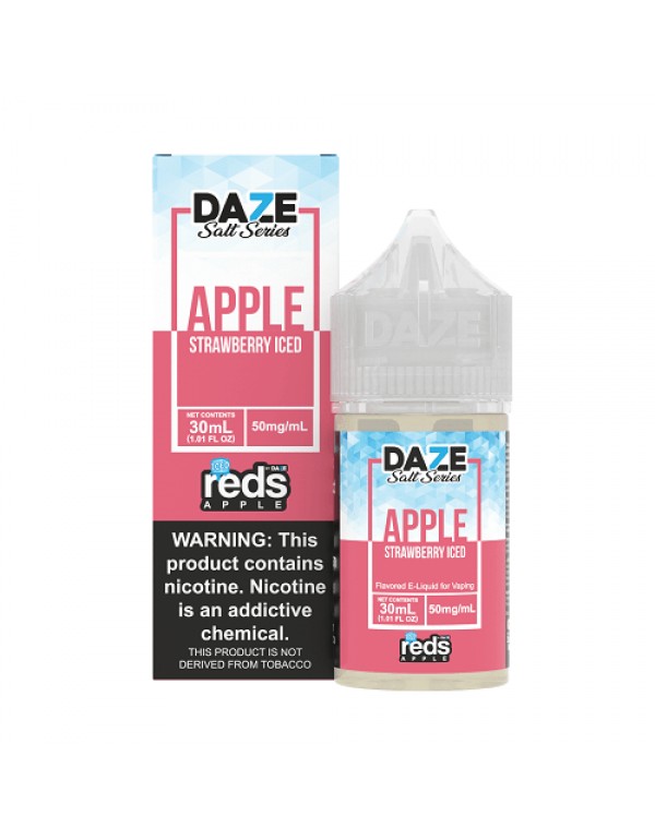 Strawberry ICED 30ml TF Nic Salt Vape Juice - Red's Apple