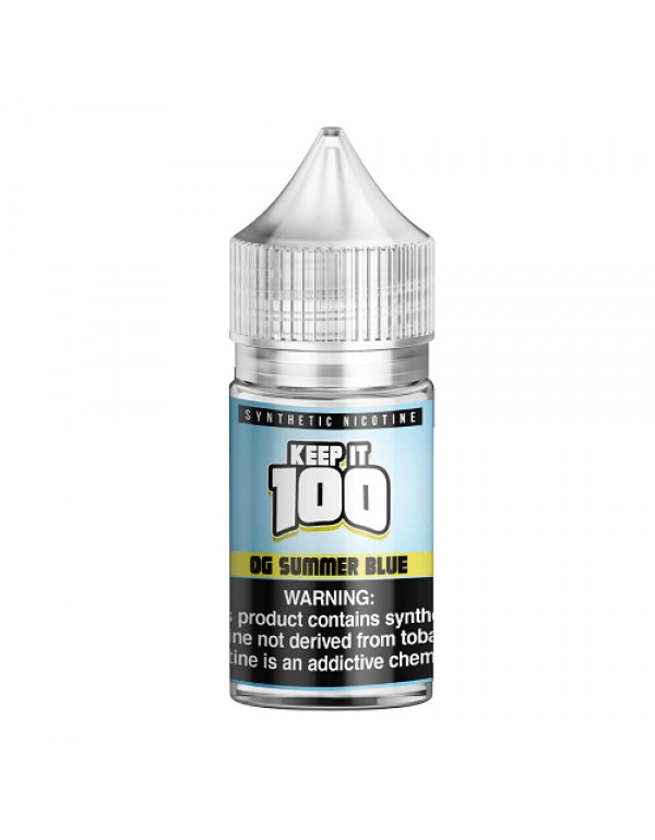 OG Summer Blue 30ml Synthetic Nicotine Salt Vape Juice - Keep It 100