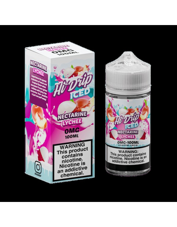 Hi-Drip Iced Nectarine Lychee 100ml Vape Juice