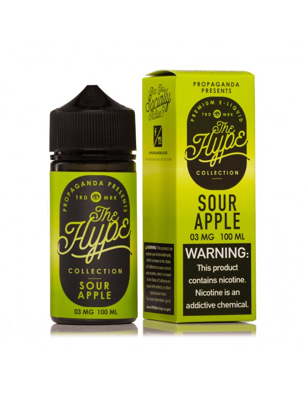 The Hype Sour Apple 100ml Vape Juice