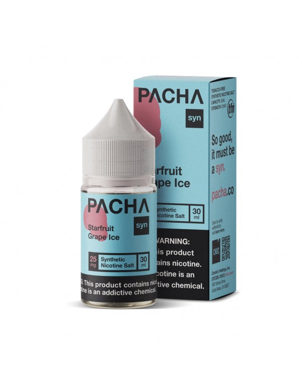 Pacha Syn Starfruit Grape 30ml Nic Salt Vape Juice