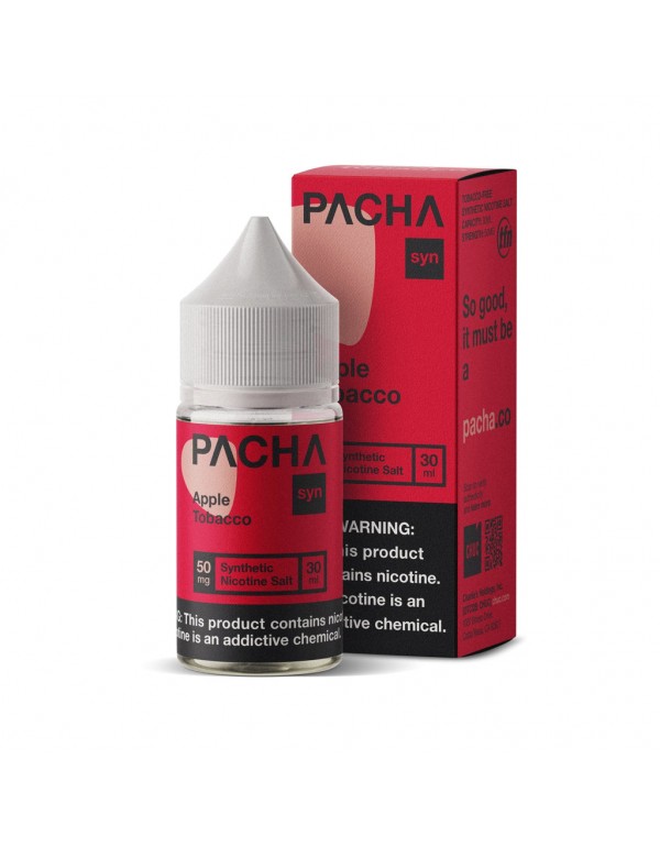 Pacha Syn Apple Tobacco 30ml Nic Salt Vape Juice