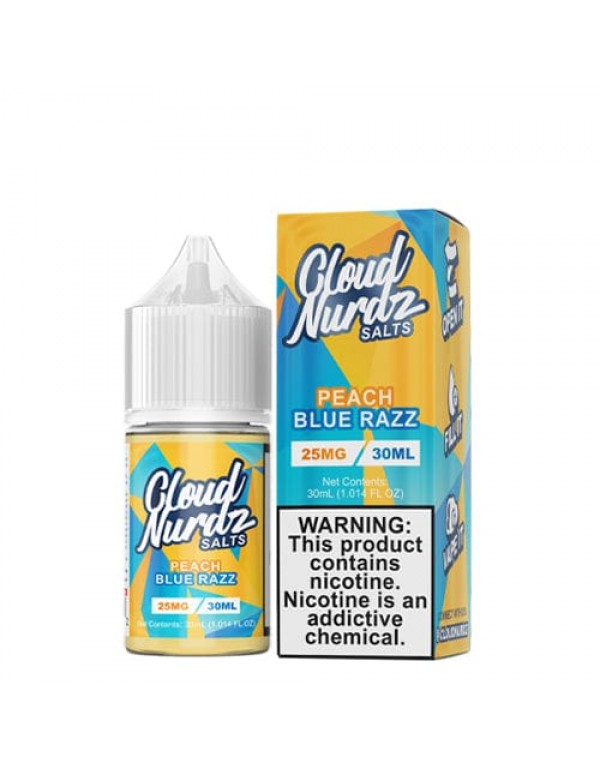 Cloud Nurdz Salts Peach Blue Razz 30ml Nic Salt Va...