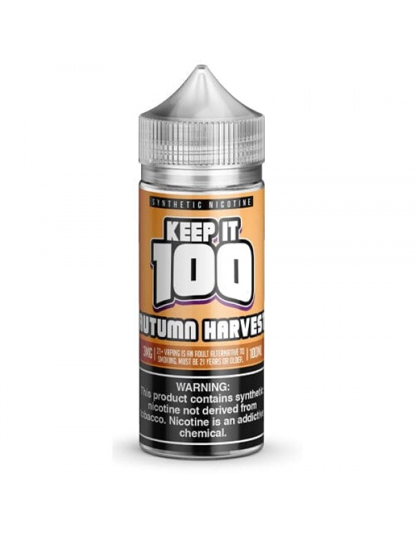 Autumn Harvest 100ml Synthetic Nicotine Vape Juice - Keep It 100