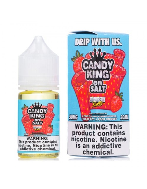 Candy King Strawberry Rolls Synthetic Nicotine 30m...