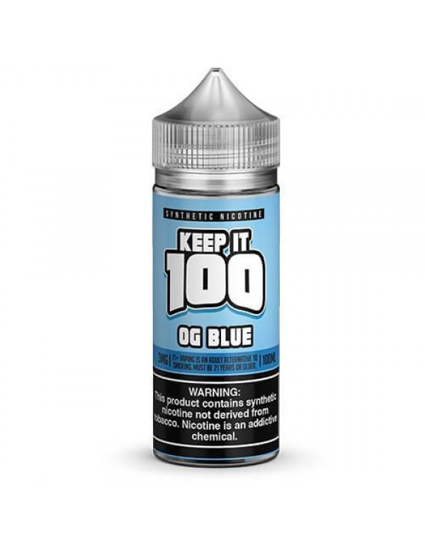 OG Blue 100ml Synthetic Nicotine Vape Juice - Keep...