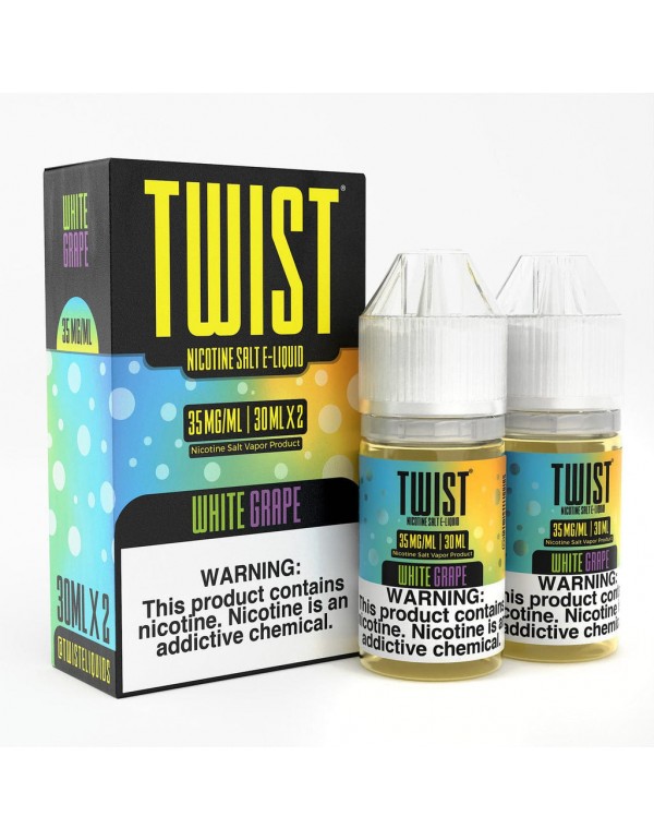 White Grape 2x 30ml Nic Salt Vape Juice - Twist E-...