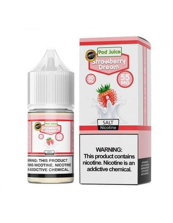 Pod Juice Strawberry Ice Cream TF 30ml Nic Salt Va...