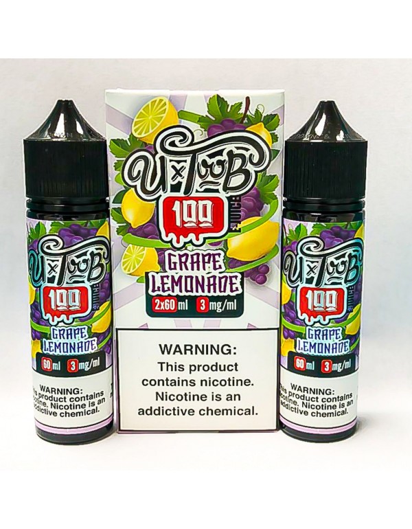 U TooB 100 Grape Lemonade 2x 60ml (120ml) Vape Jui...