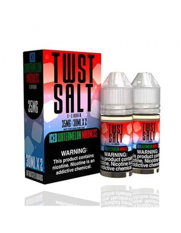 Watermelon Madness ICED 2x 30ml (60ml) Nic Salt Va...