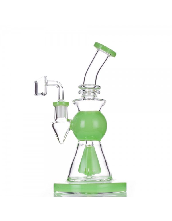 8.5" Slitted Showerhead Dab Rig w/ Reclaim Catch