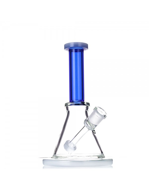 8" Triangular Bong w/ Built-In Downstem