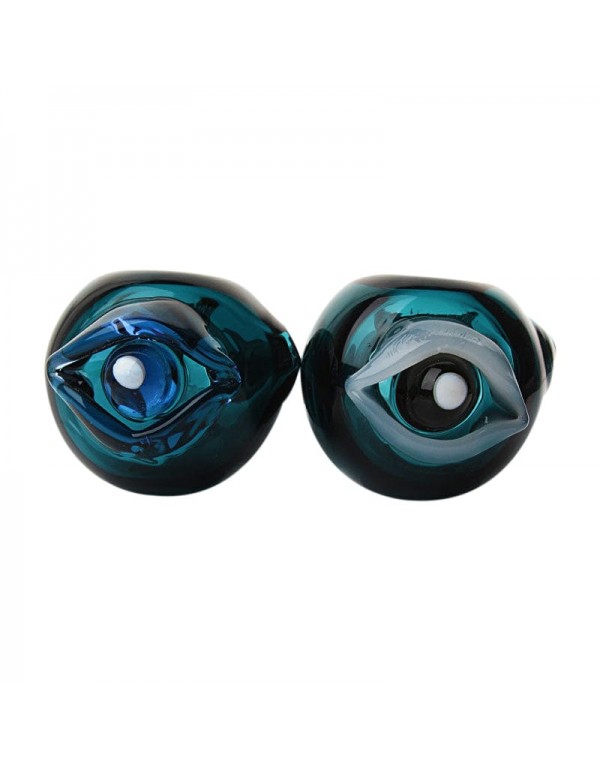 Bjorn Jorgøn Blue 3D Eyeball Hand Pipe