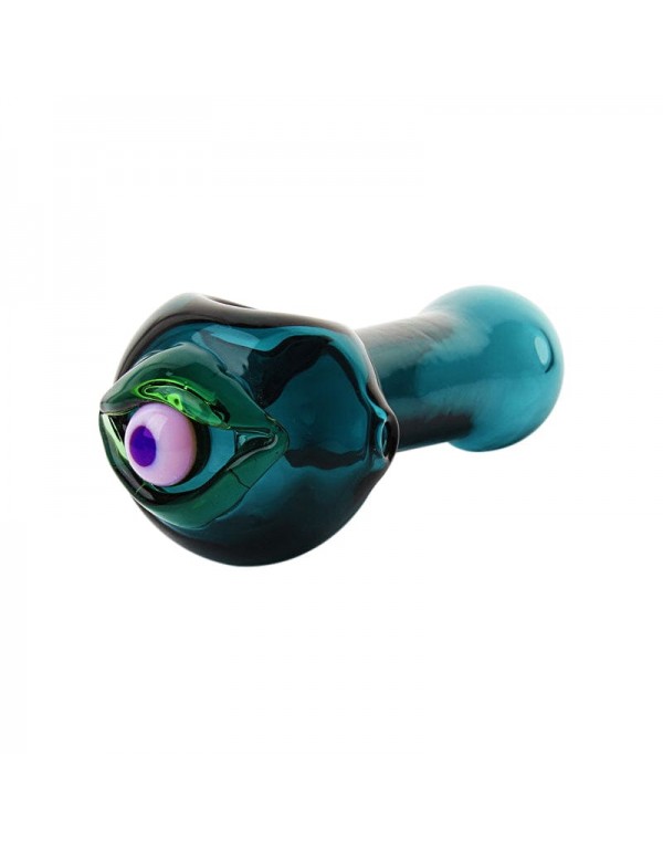 Bjorn Jorgøn Blue 3D Eyeball Hand Pipe