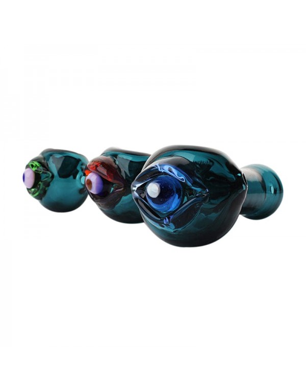 Bjorn Jorgøn Blue 3D Eyeball Hand Pipe