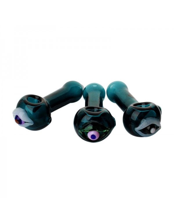 Bjorn Jorgøn Blue 3D Eyeball Hand Pipe