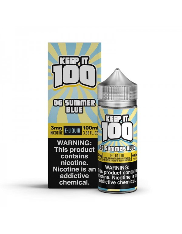 OG Summer Blue 100ml Vape Juice - Keep it 100