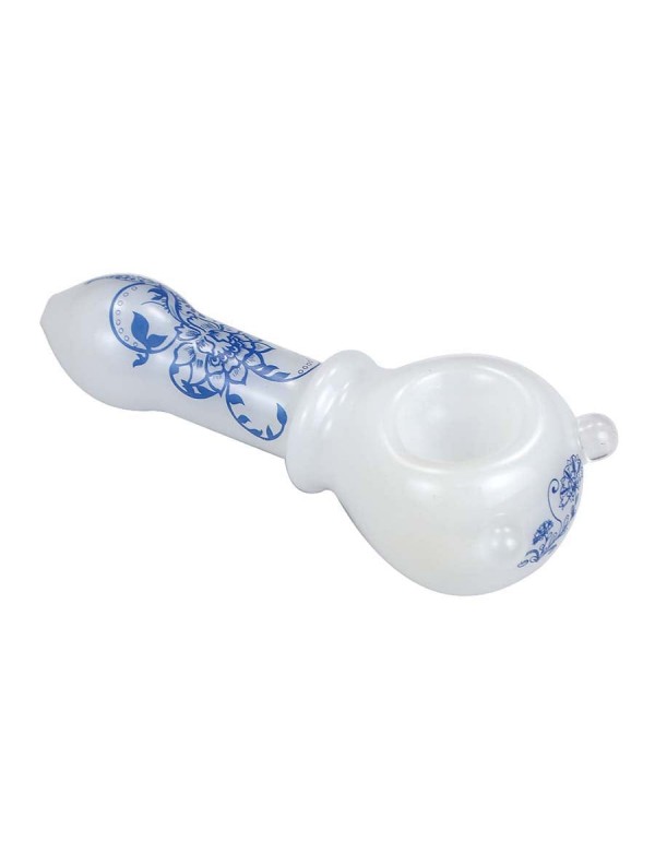 Blue & White Porcelain Styled Hand Pipe