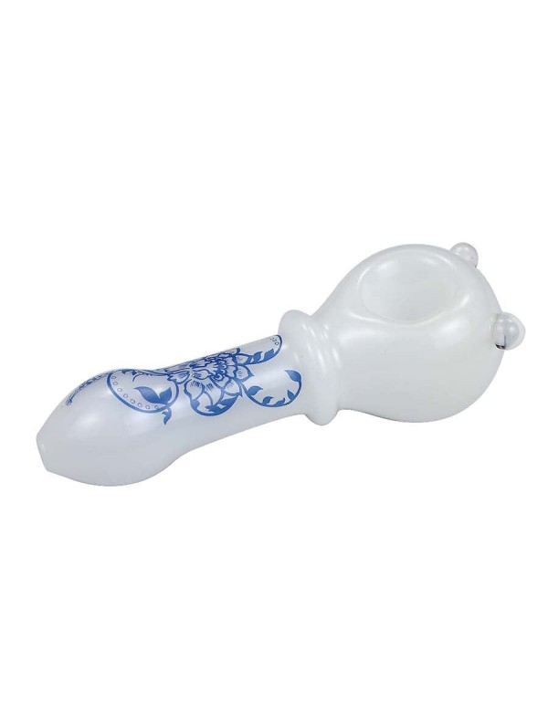 Blue & White Porcelain Styled Hand Pipe