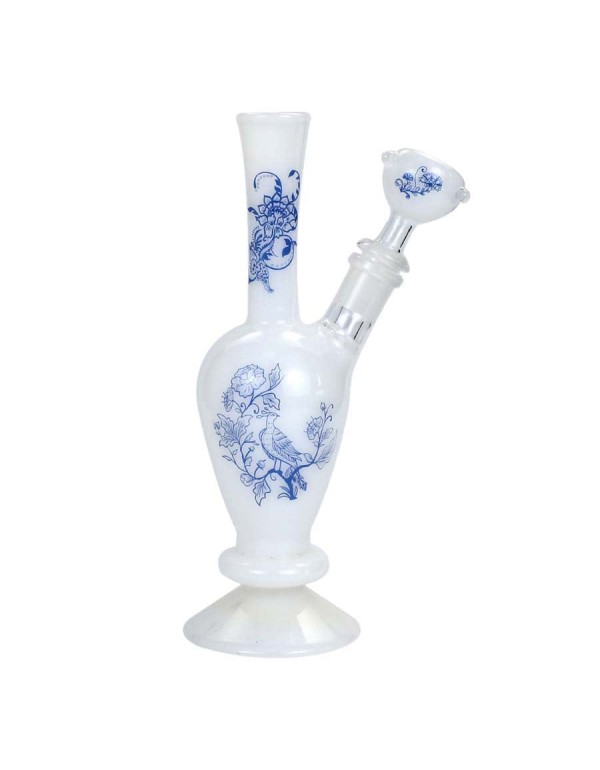 Blue & White Porcelain Styled Vase Bong