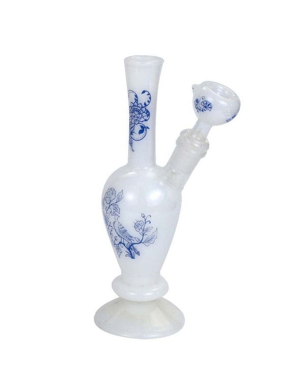 Blue & White Porcelain Styled Vase Bong