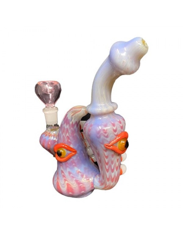 Heady Handmade Spike & Eyes Glass Bong