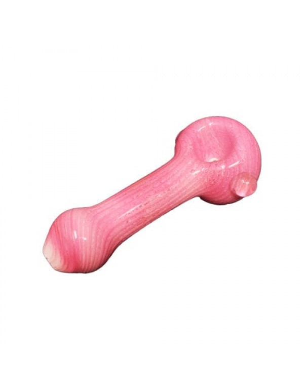 Pink Multi-Designed Handmade Glass Hand Pipe