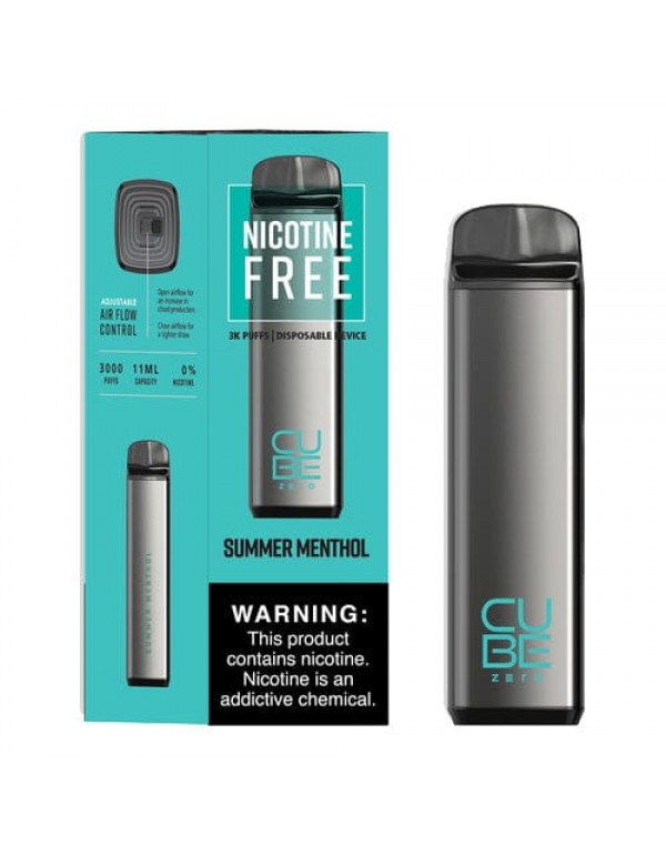 Vaportech Cube Zero 0mg Disposable Vape