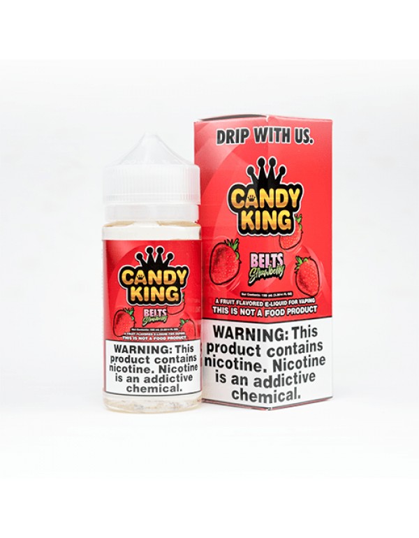 Candy King Strawberry Belts 100ml Vape Juice